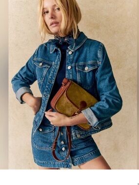 Sézane Veste Wilfrield Denim Jacket Size XS